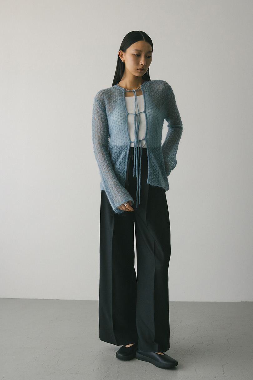 ハイウエストワイドベルトパンツ 詳細画像 BLK 2