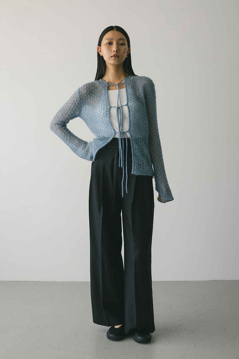 ハイウエストワイドベルトパンツ 詳細画像 BLK 3