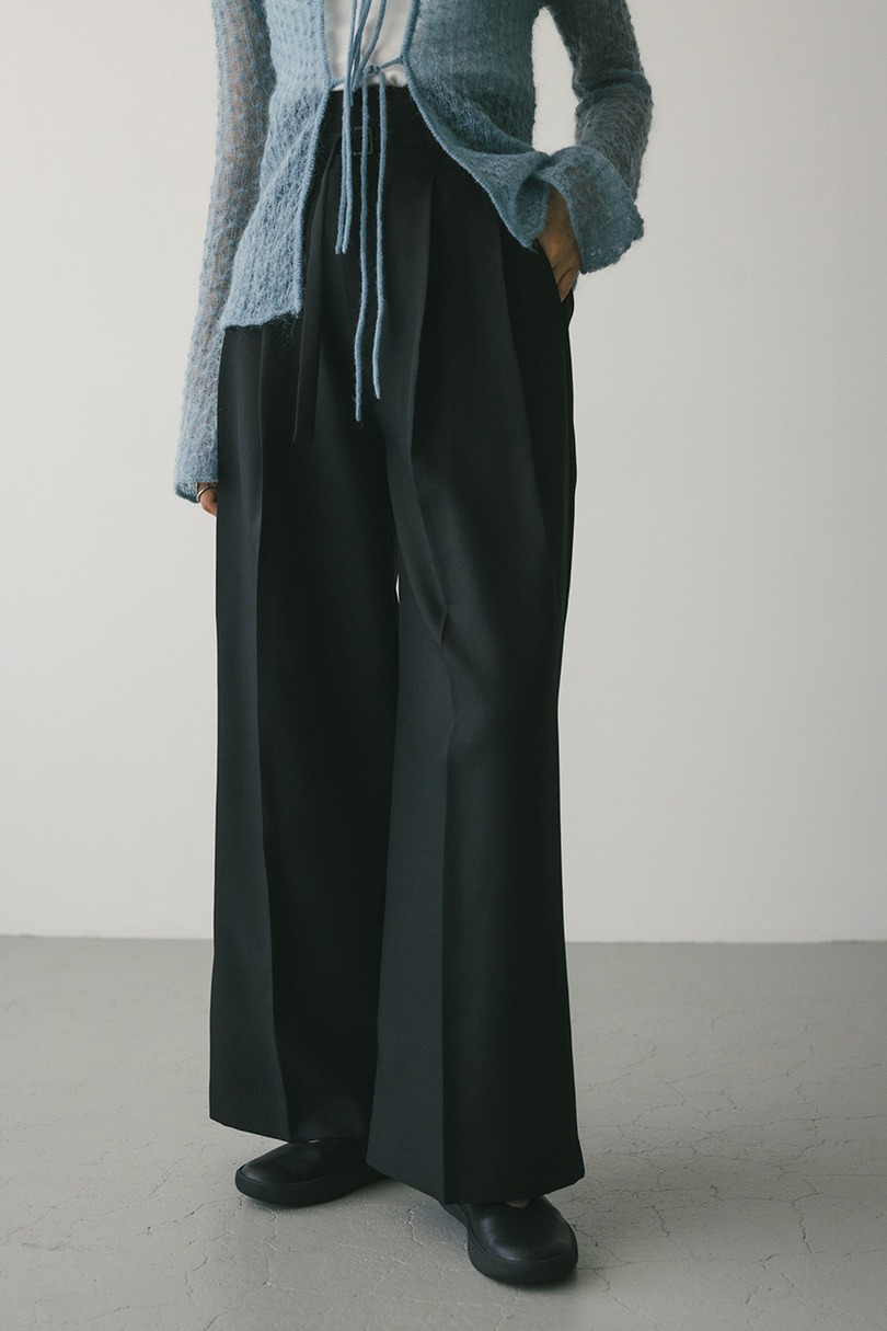 ハイウエストワイドベルトパンツ 詳細画像 BLK 4