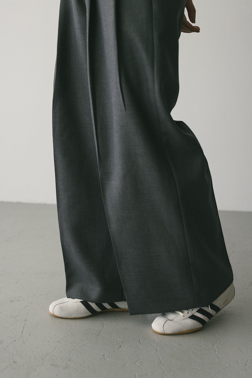 ハイウエストワイドベルトパンツ 詳細画像 GRY 8