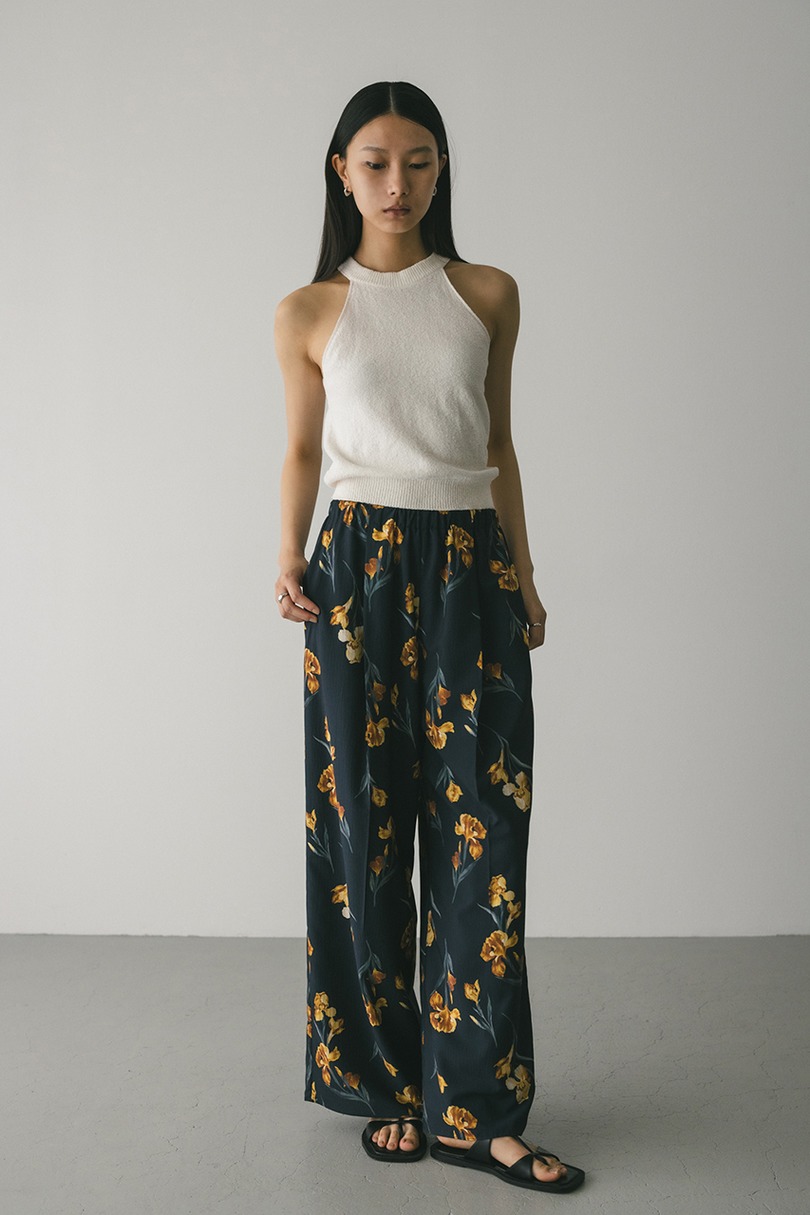 ニュアンスフラワーリラックスパンツ 詳細画像 NVY 2