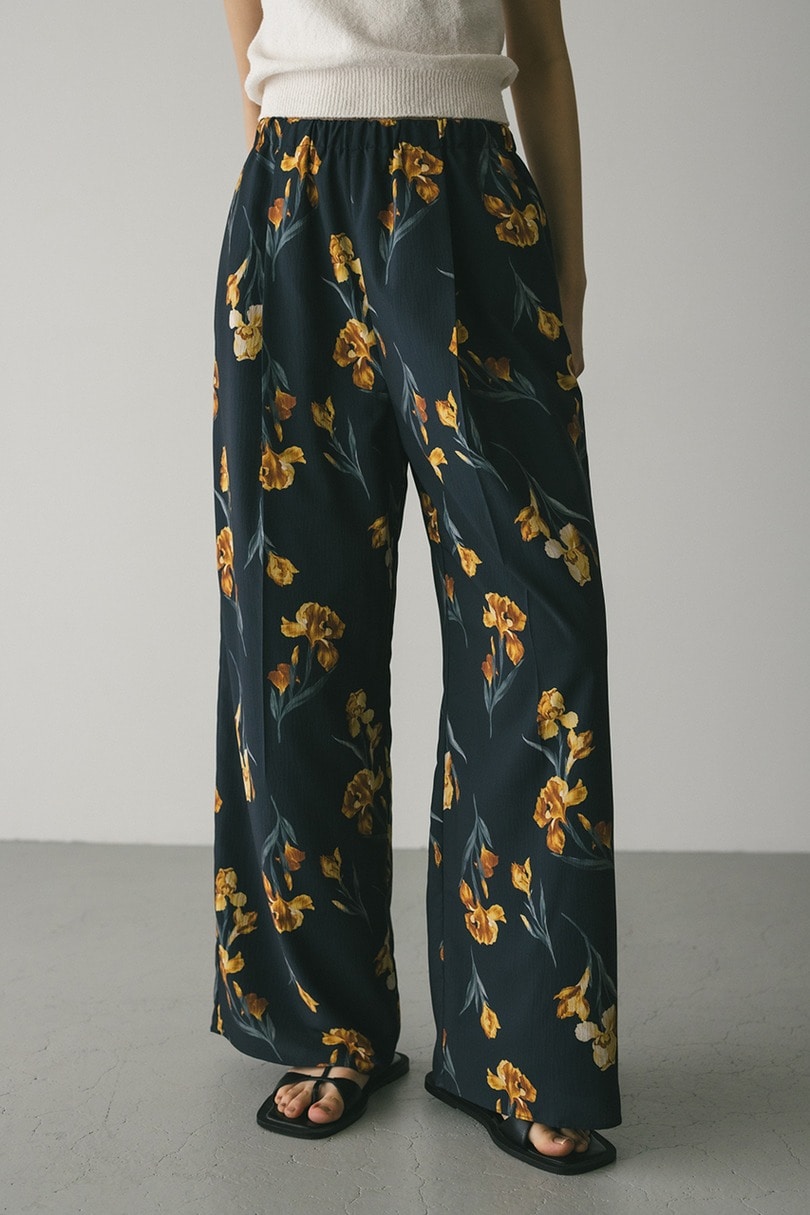 ニュアンスフラワーリラックスパンツ 詳細画像 NVY 3
