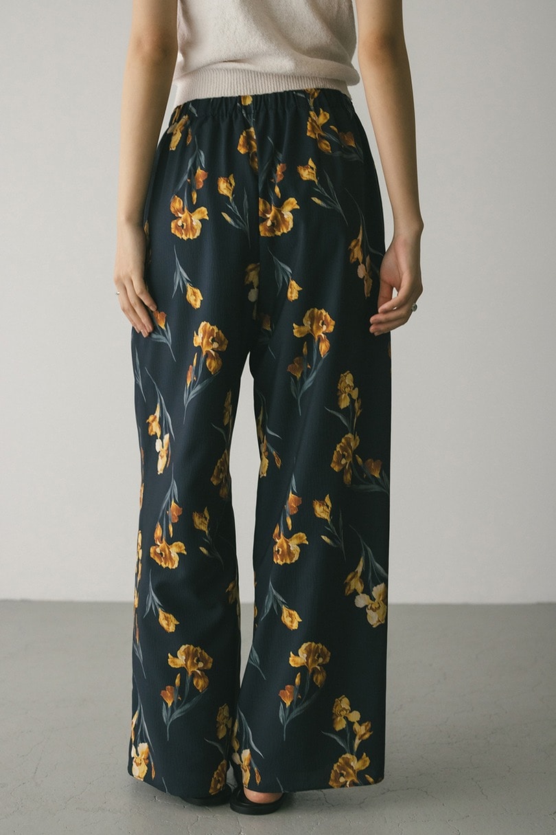 ニュアンスフラワーリラックスパンツ 詳細画像 NVY 5