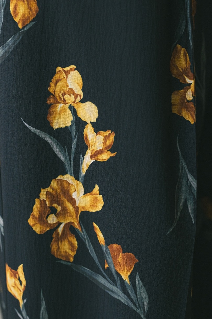 ニュアンスフラワーリラックスパンツ 詳細画像 NVY 9