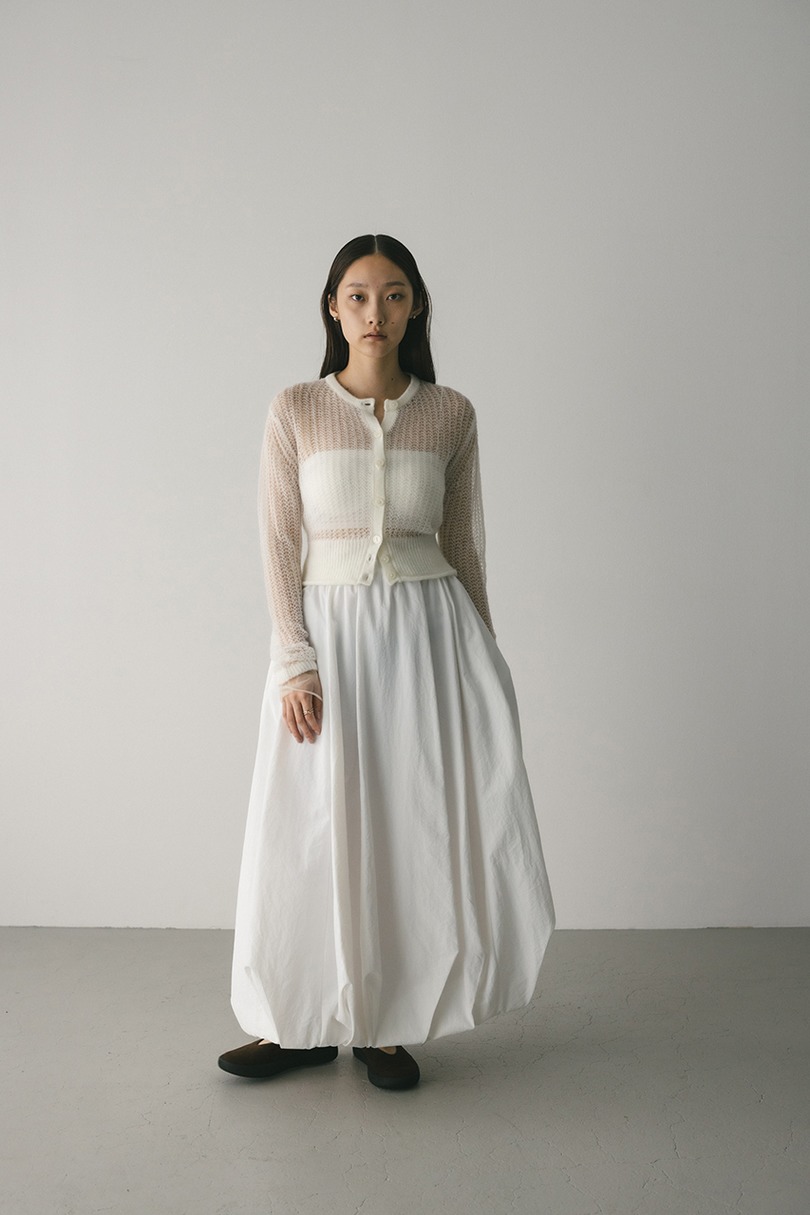 タックバルーンギャザースカート