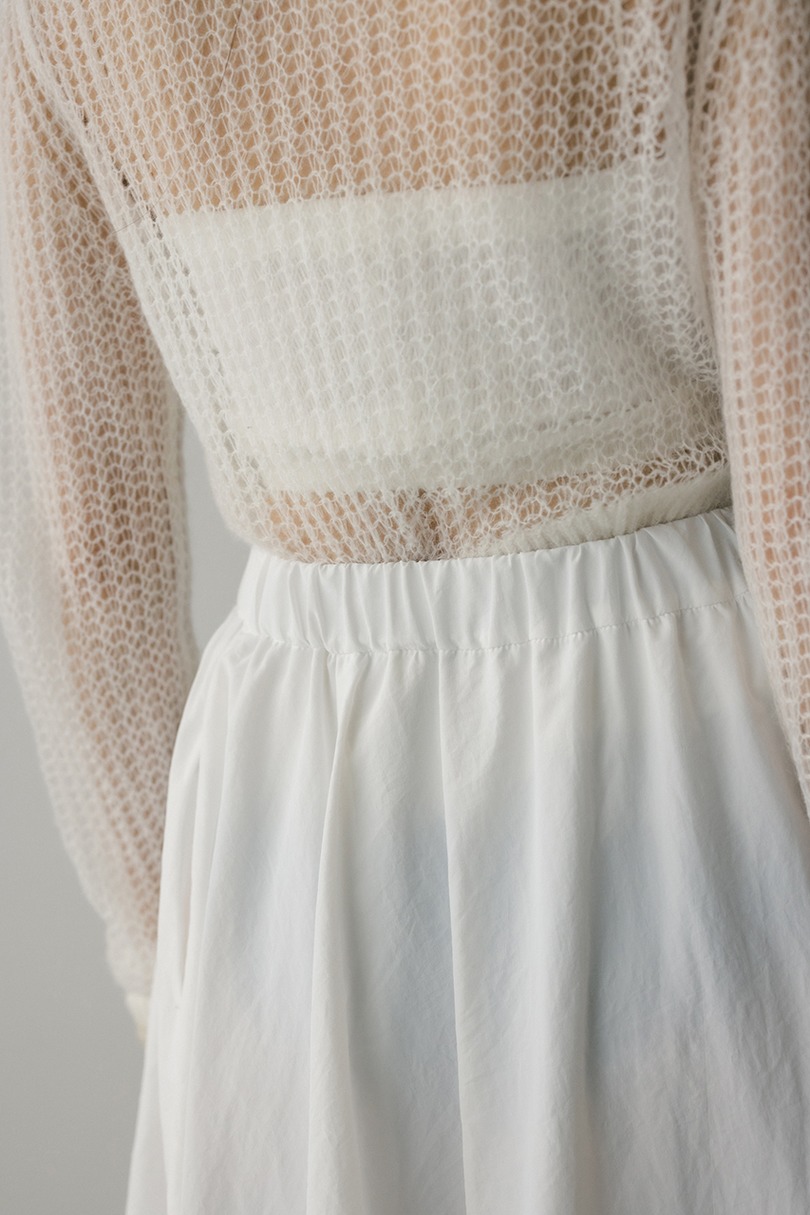 タックバルーンギャザースカート 詳細画像 WHT 11