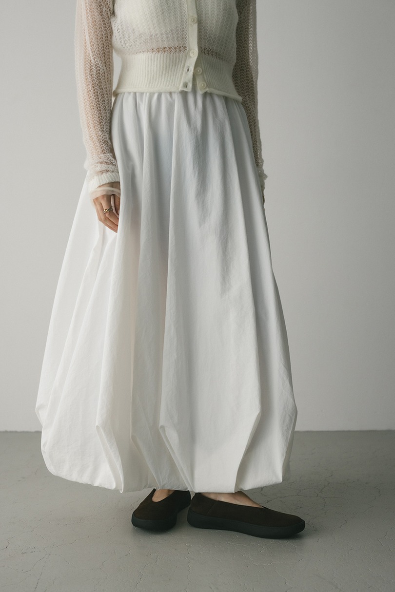 タックバルーンギャザースカート 詳細画像 WHT 4