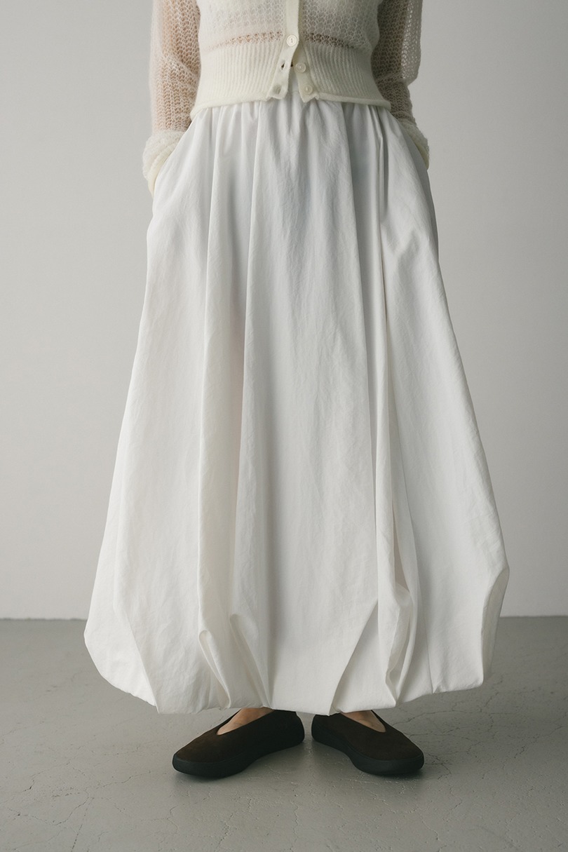 タックバルーンギャザースカート 詳細画像 WHT 5
