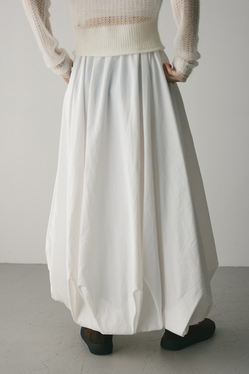 タックバルーンギャザースカート 詳細画像 WHT 6