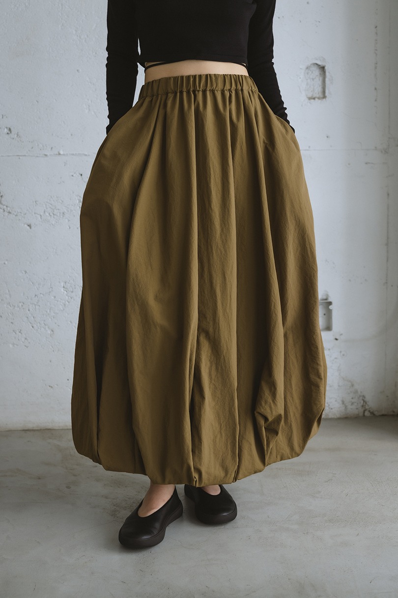 タックバルーンギャザースカート 詳細画像 KHA 2