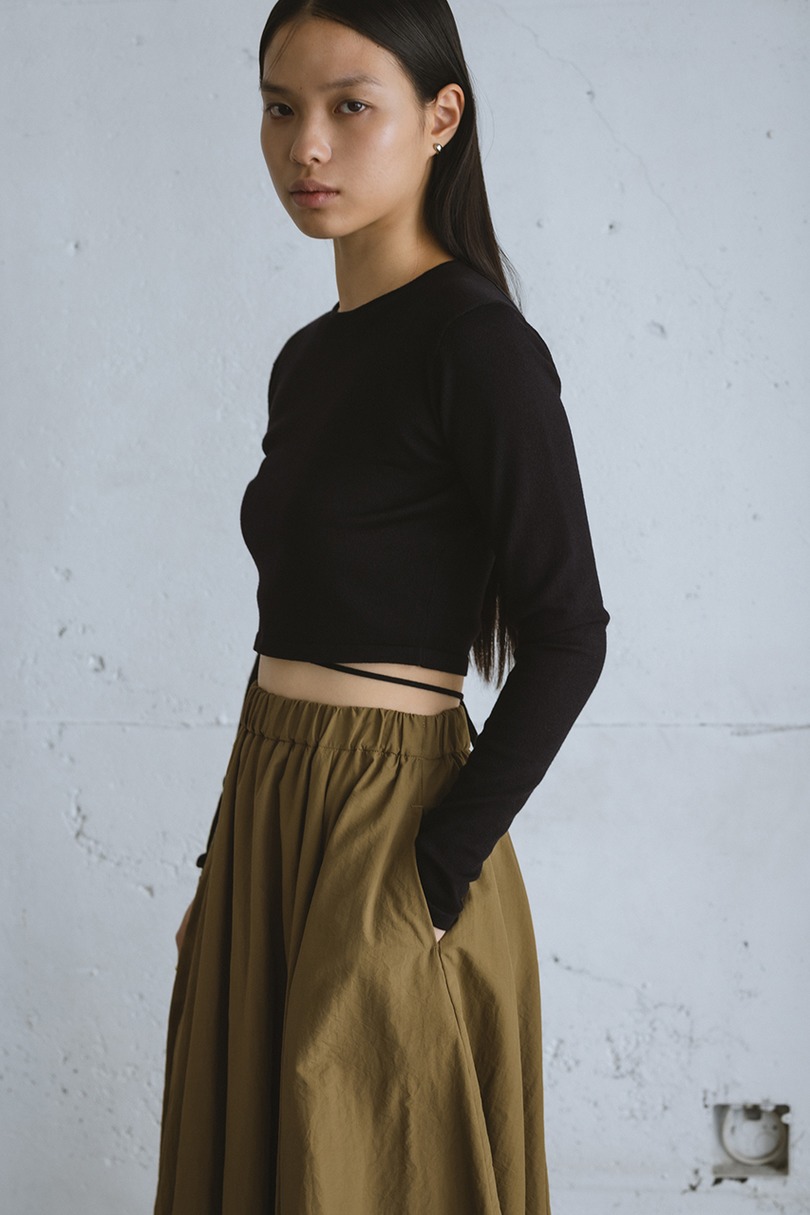 タックバルーンギャザースカート 詳細画像 KHA 3