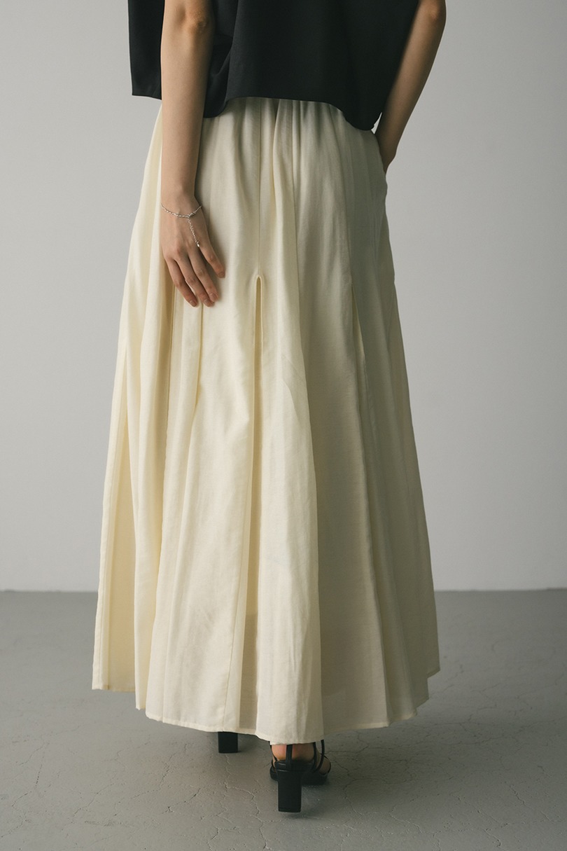 ピンタックパネルフレアスカート 詳細画像 IVOY 6