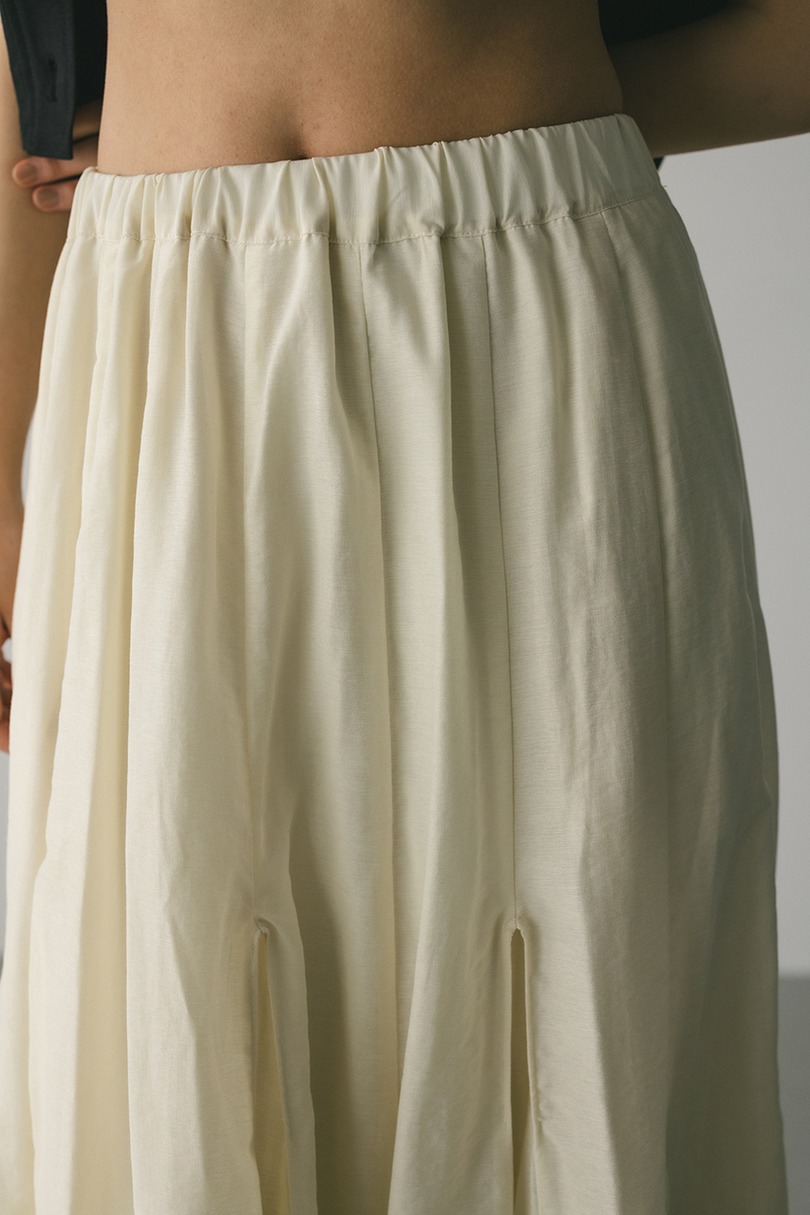 ピンタックパネルフレアスカート 詳細画像 IVOY 7