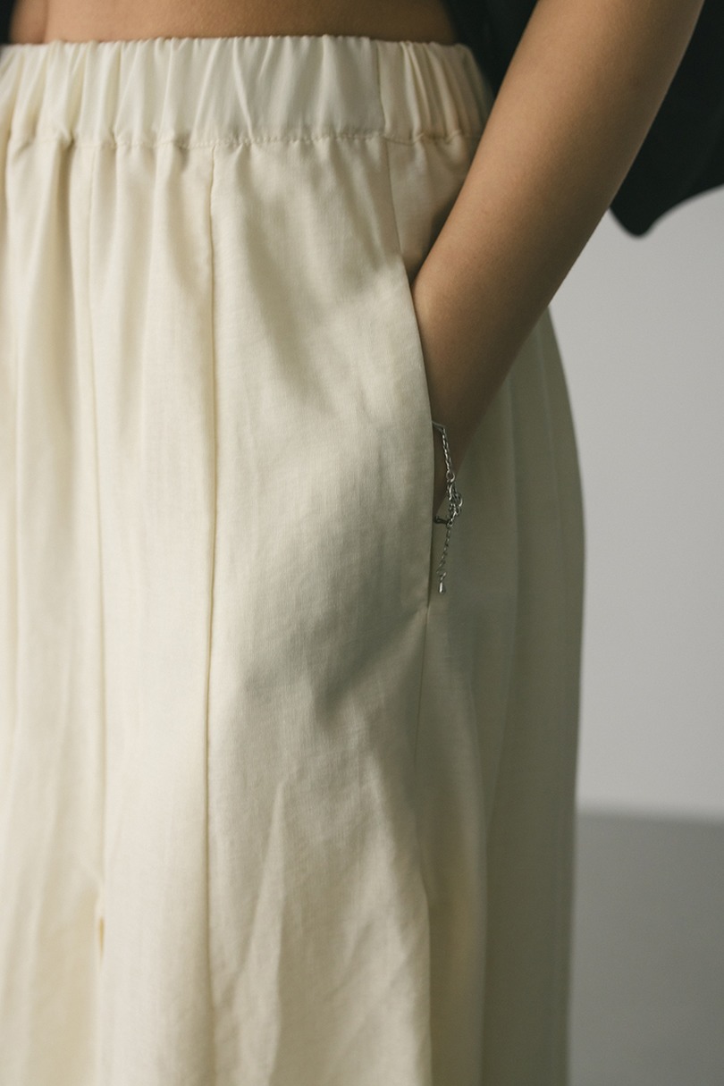 ピンタックパネルフレアスカート 詳細画像 IVOY 8