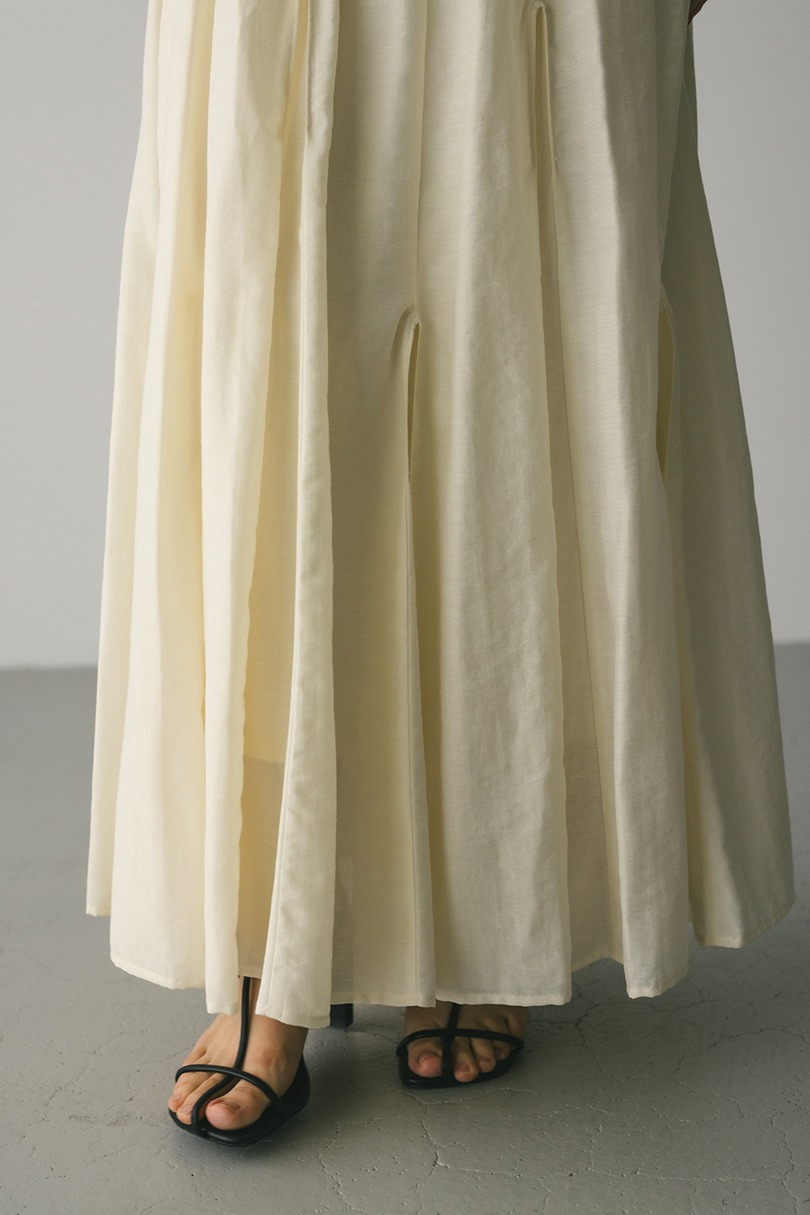 ピンタックパネルフレアスカート 詳細画像 IVOY 9