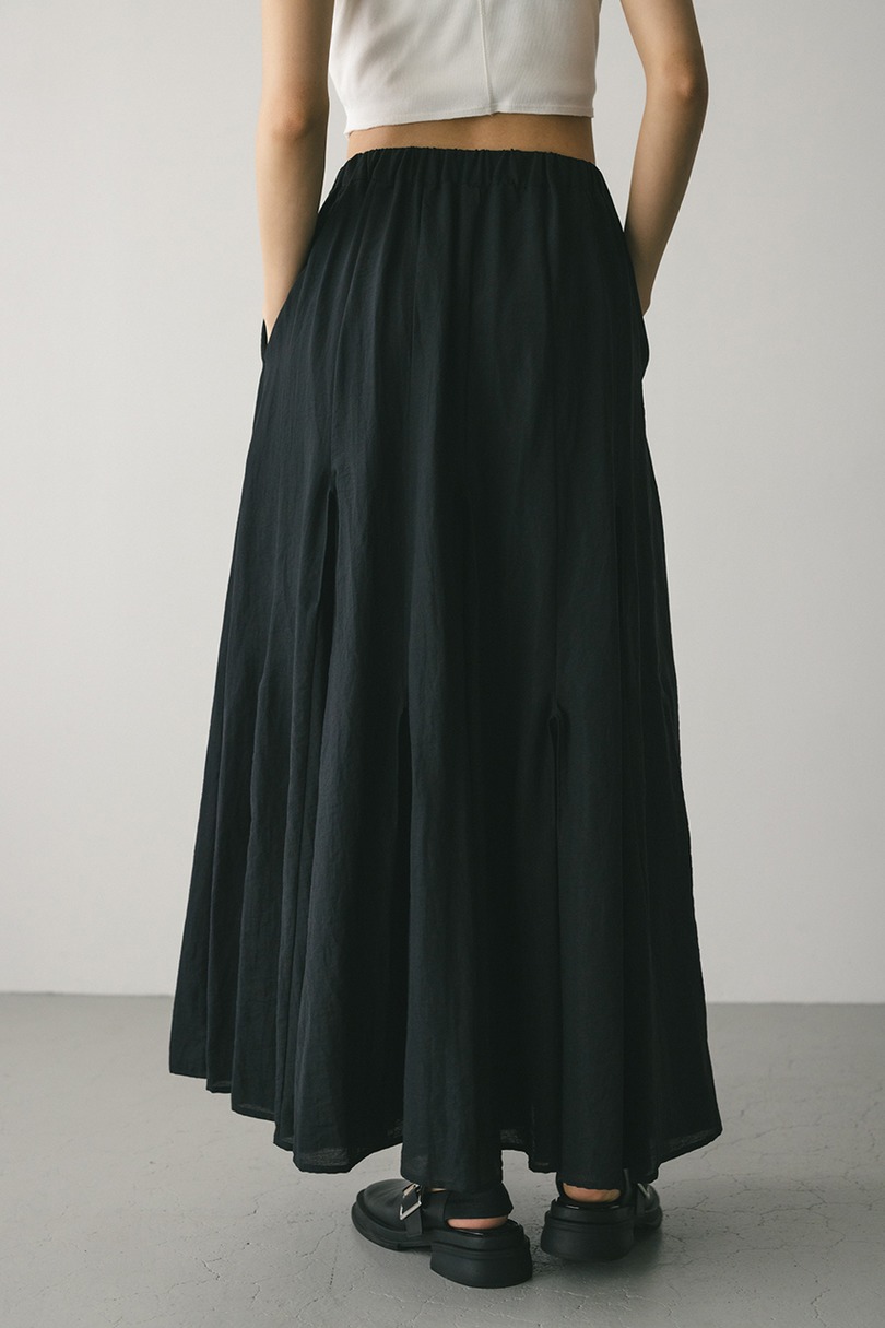 ピンタックパネルフレアスカート 詳細画像 BLK 6