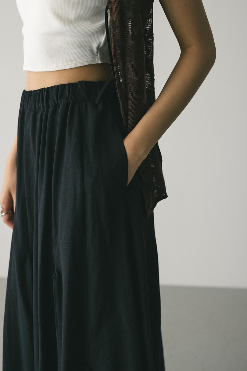 ピンタックパネルフレアスカート 詳細画像 BLK 8