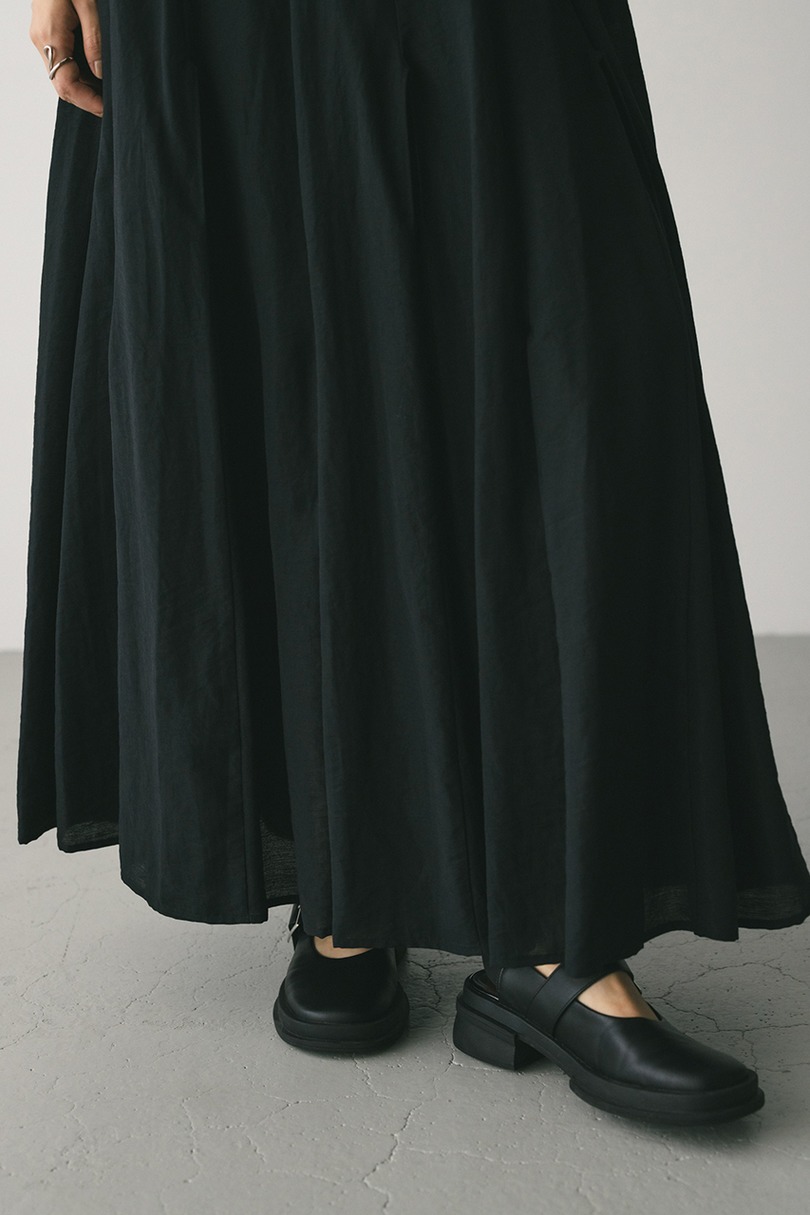 ピンタックパネルフレアスカート 詳細画像 BLK 9