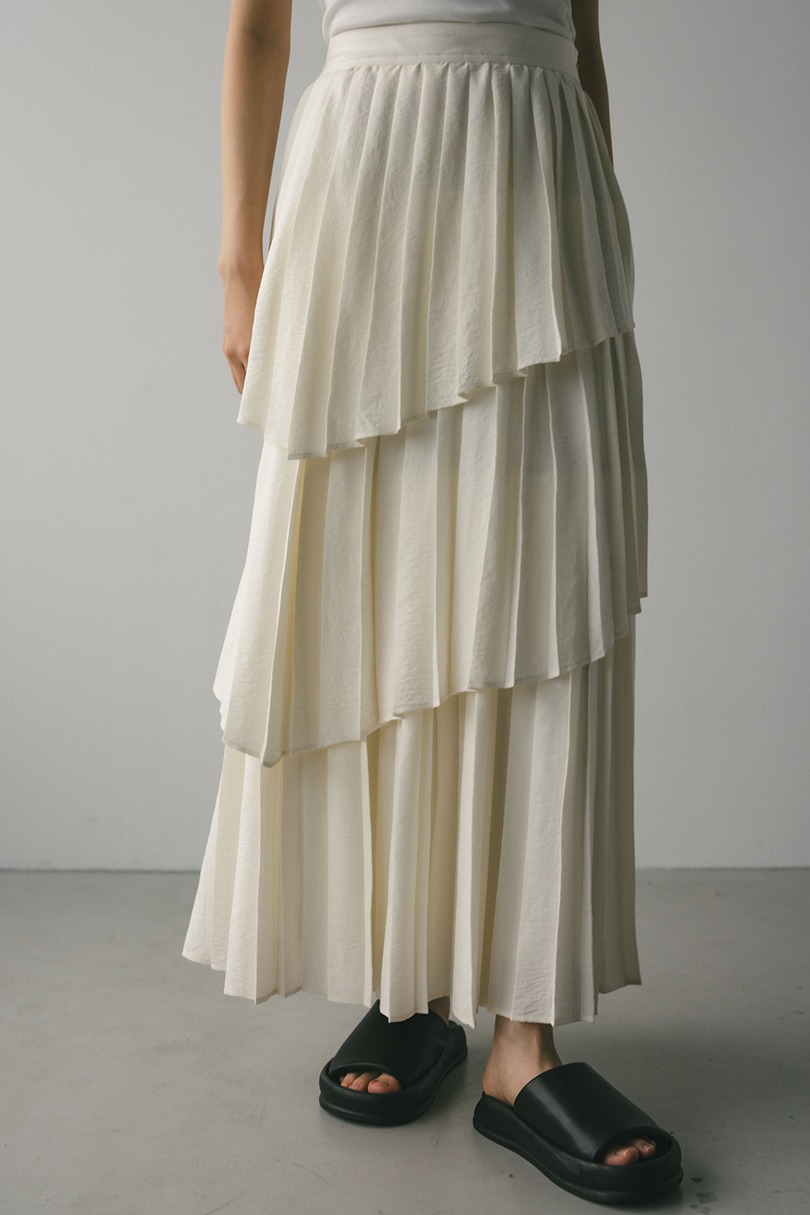 プリーツティアードスカート 詳細画像 IVOY 5