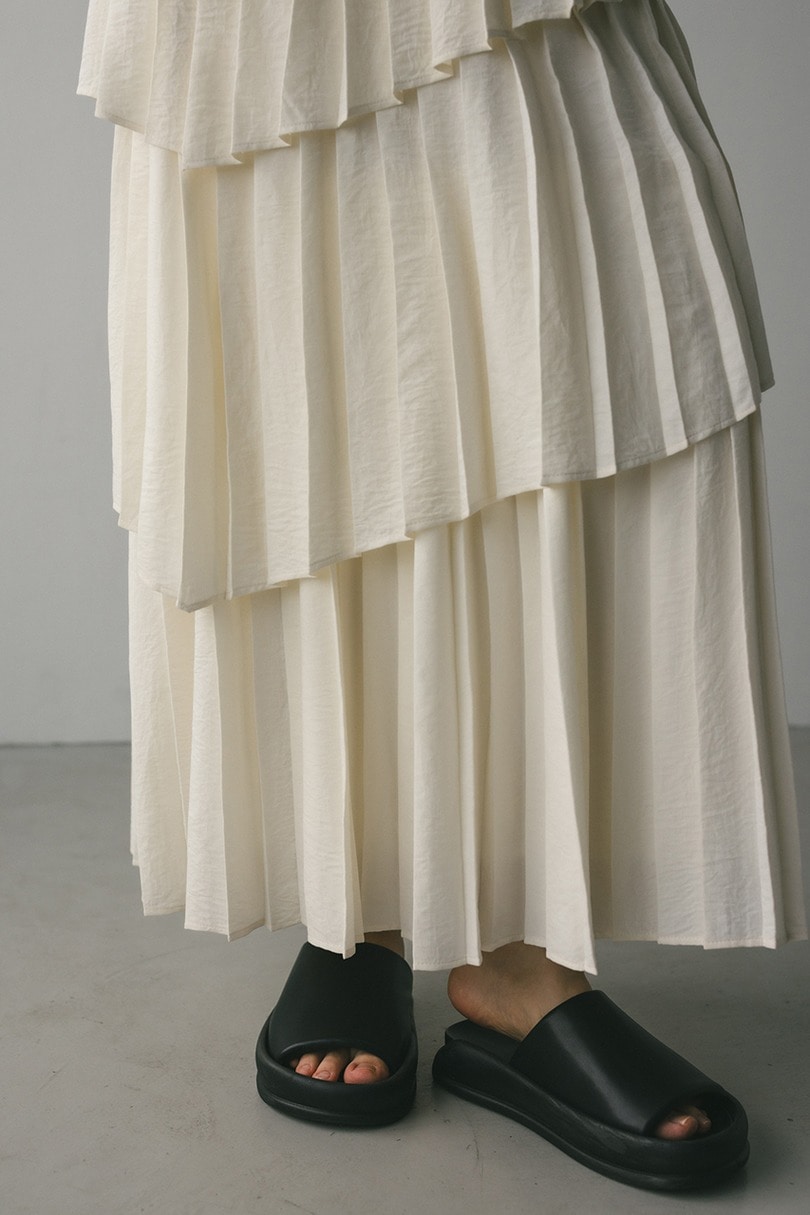 プリーツティアードスカート 詳細画像 IVOY 8