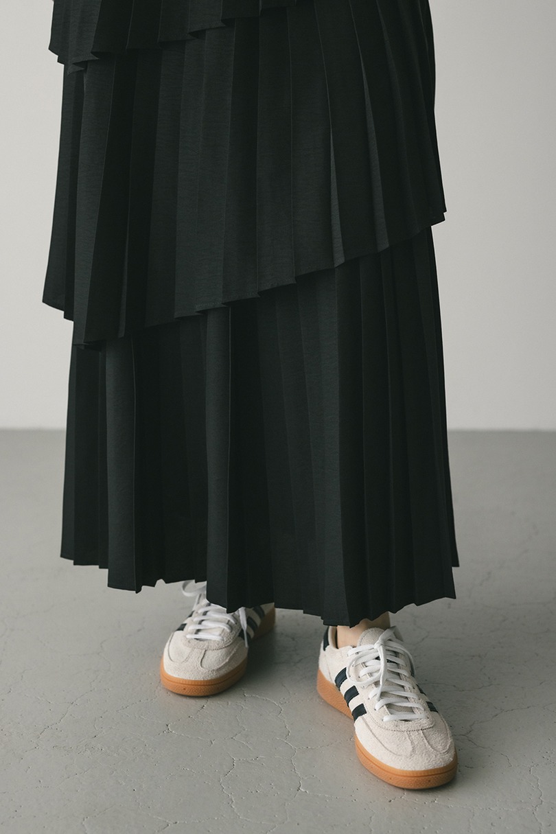 プリーツティアードスカート 詳細画像 BLK 12