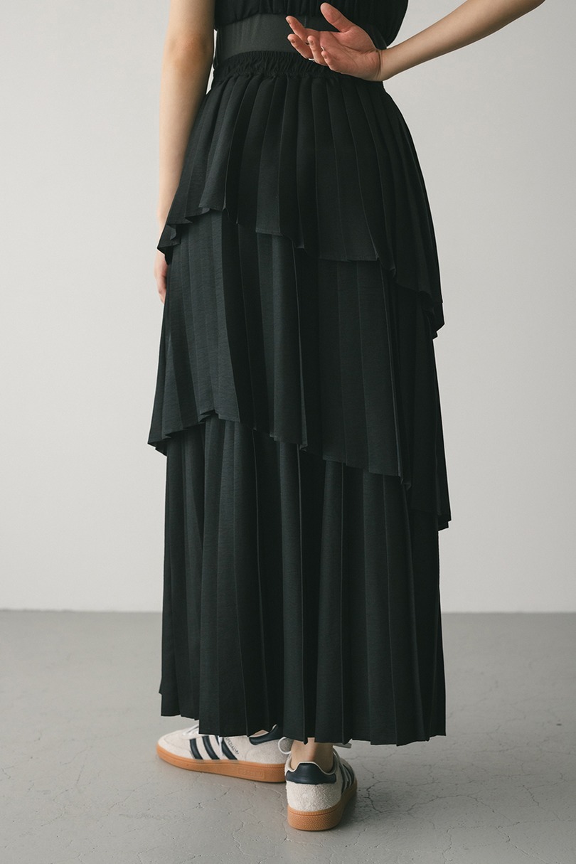 プリーツティアードスカート 詳細画像 BLK 6