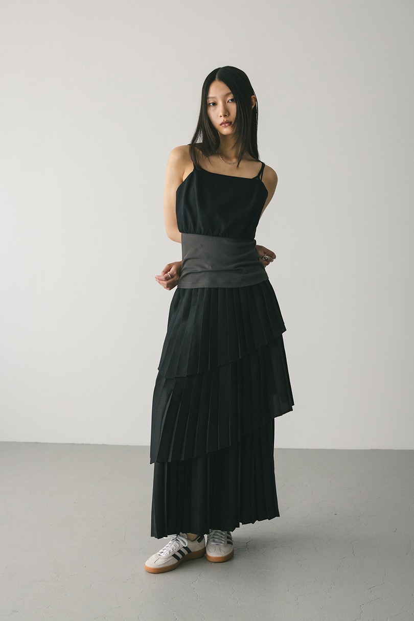 プリーツティアードスカート 詳細画像 BLK 7