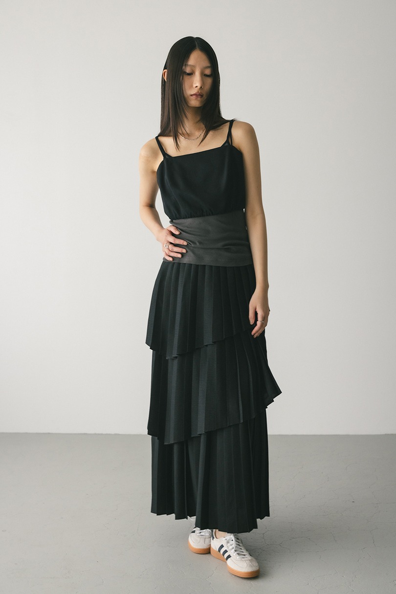 プリーツティアードスカート 詳細画像 BLK 8