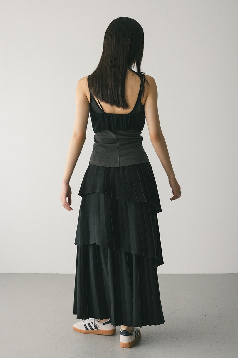 プリーツティアードスカート 詳細画像 BLK 9