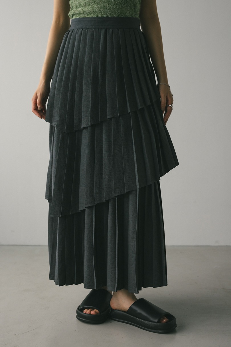 プリーツティアードスカート 詳細画像 C.GRY 6