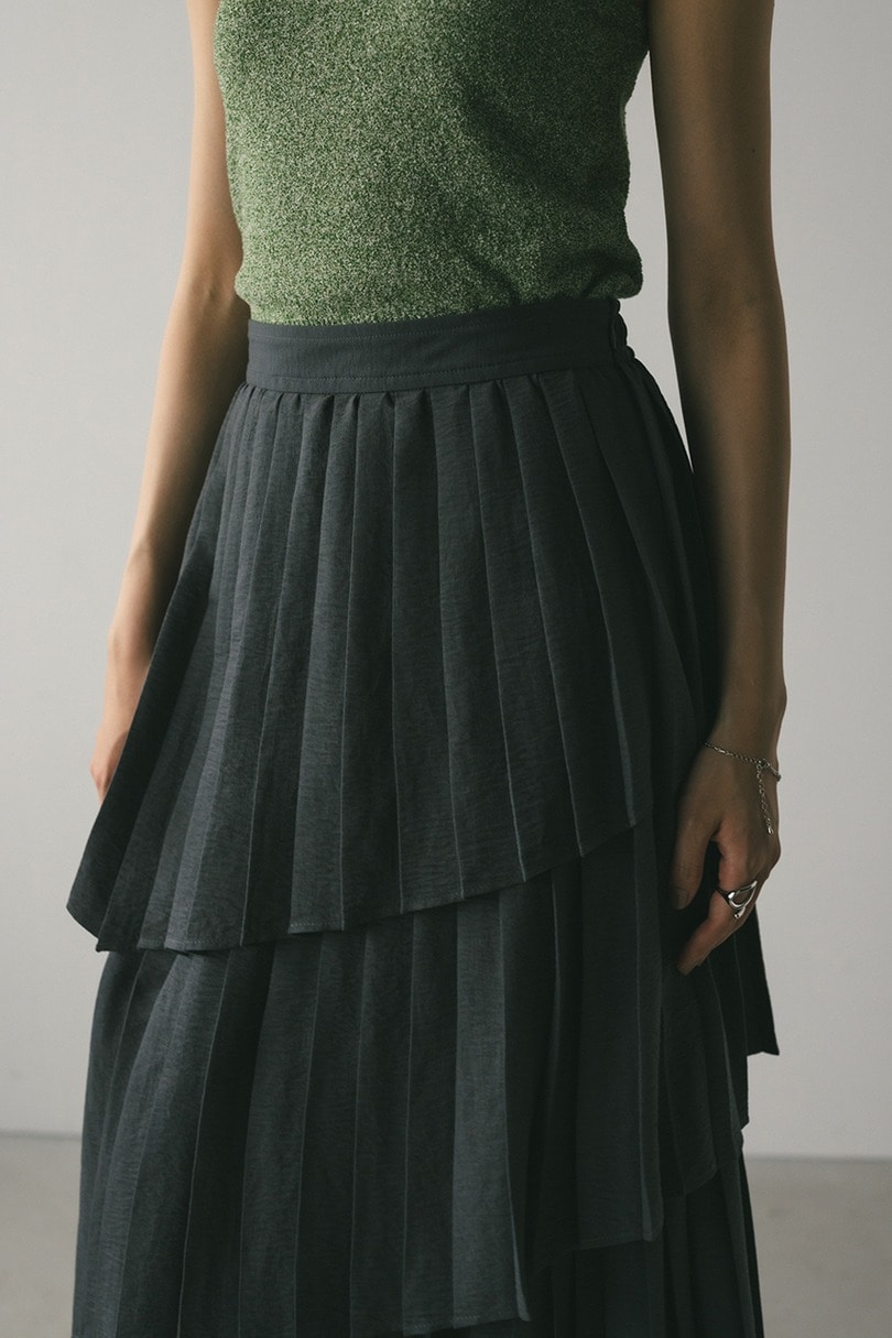 プリーツティアードスカート 詳細画像 C.GRY 9
