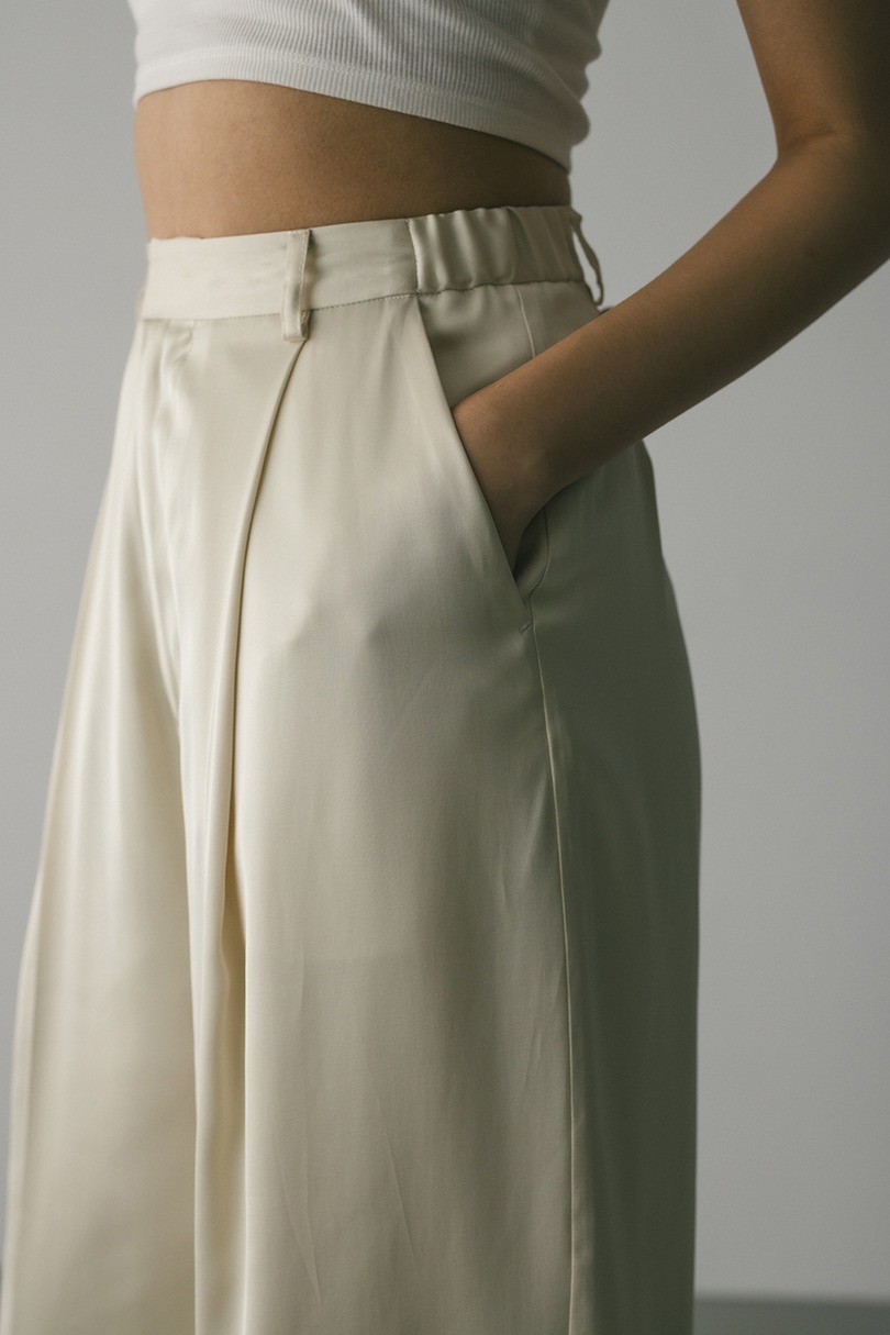 サテンタックフォルムパンツ 詳細画像 IVOY 10