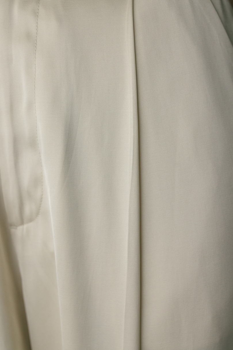 サテンタックフォルムパンツ 詳細画像 IVOY 13