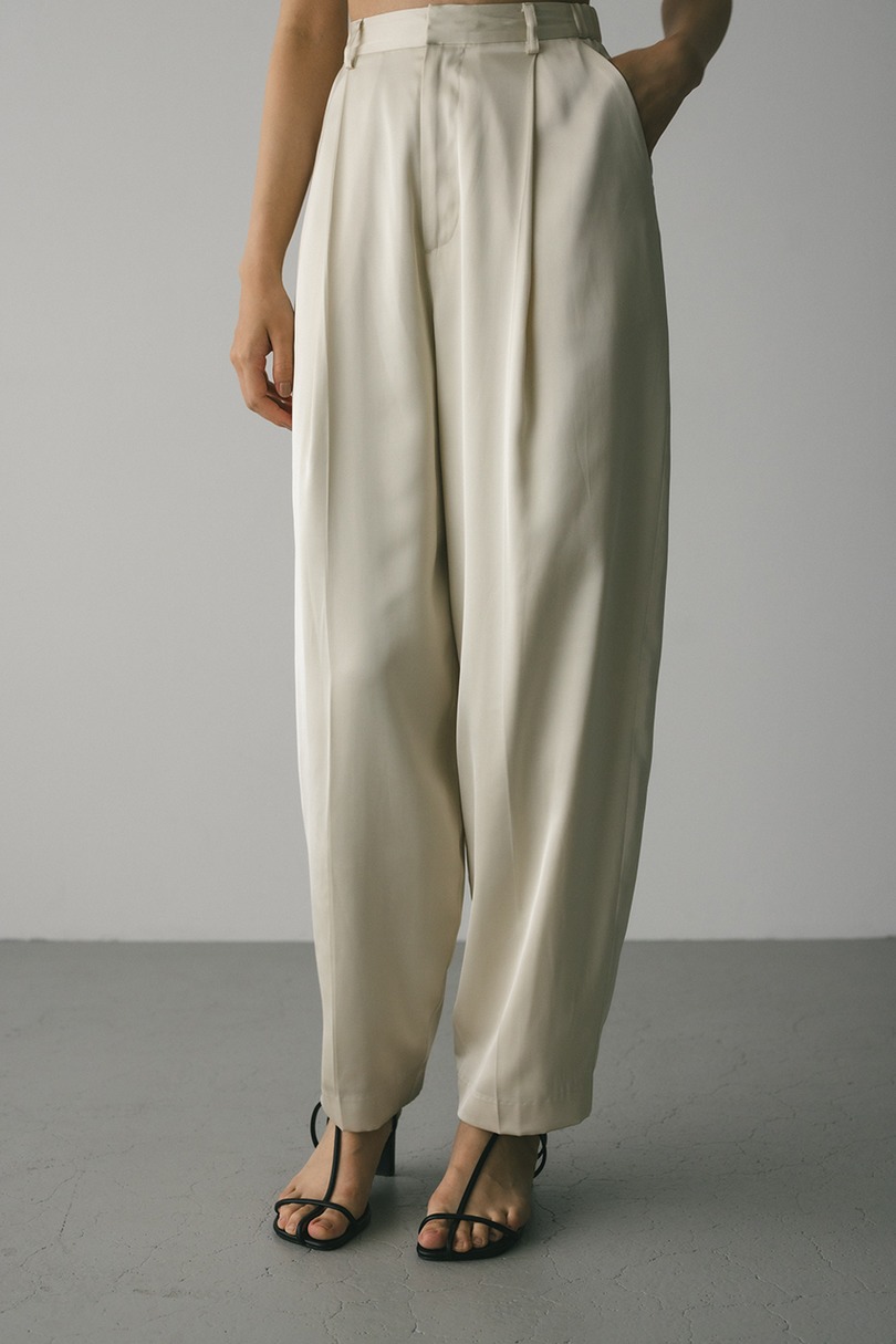 サテンタックフォルムパンツ 詳細画像 IVOY 5