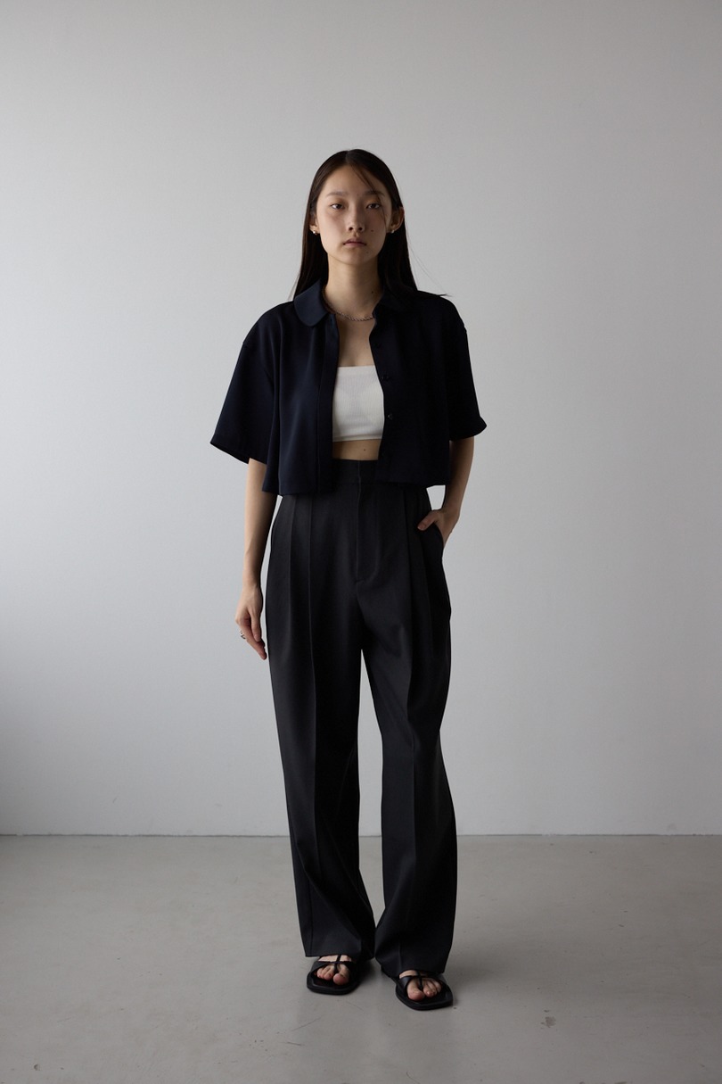 【WEB限定】3タックスラックスロング 詳細画像 BLK 2