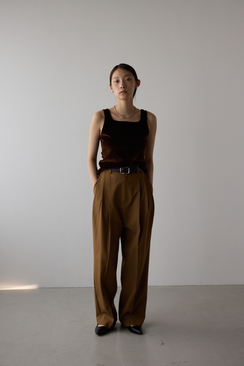 【WEB限定】3タックスラックスロング 詳細画像 L/BRN 2