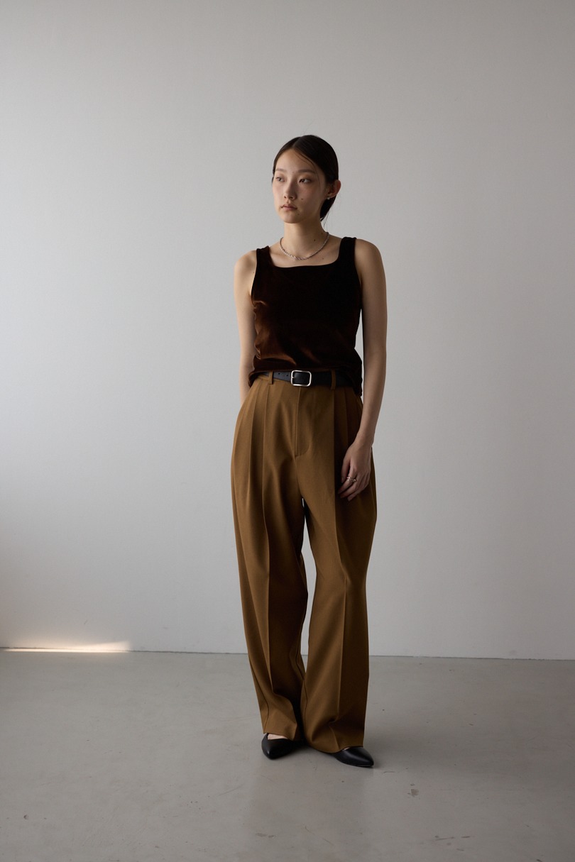 【WEB限定】3タックスラックスロング 詳細画像 L/BRN 3