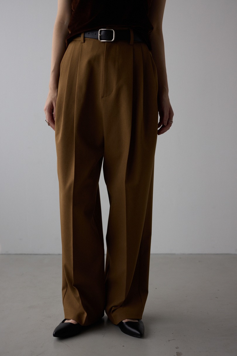 【WEB限定】3タックスラックスロング 詳細画像 L/BRN 4