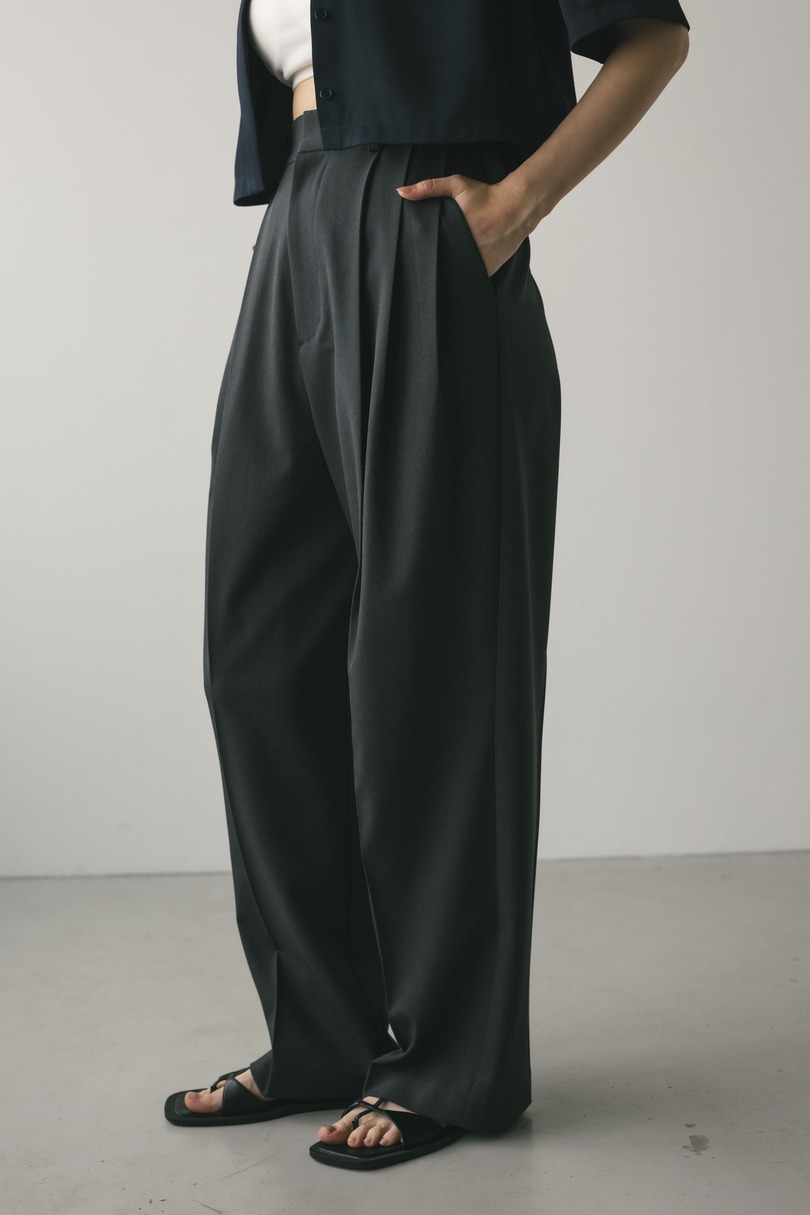 【WEB限定】3タックスラックスロング 詳細画像 GRY 4