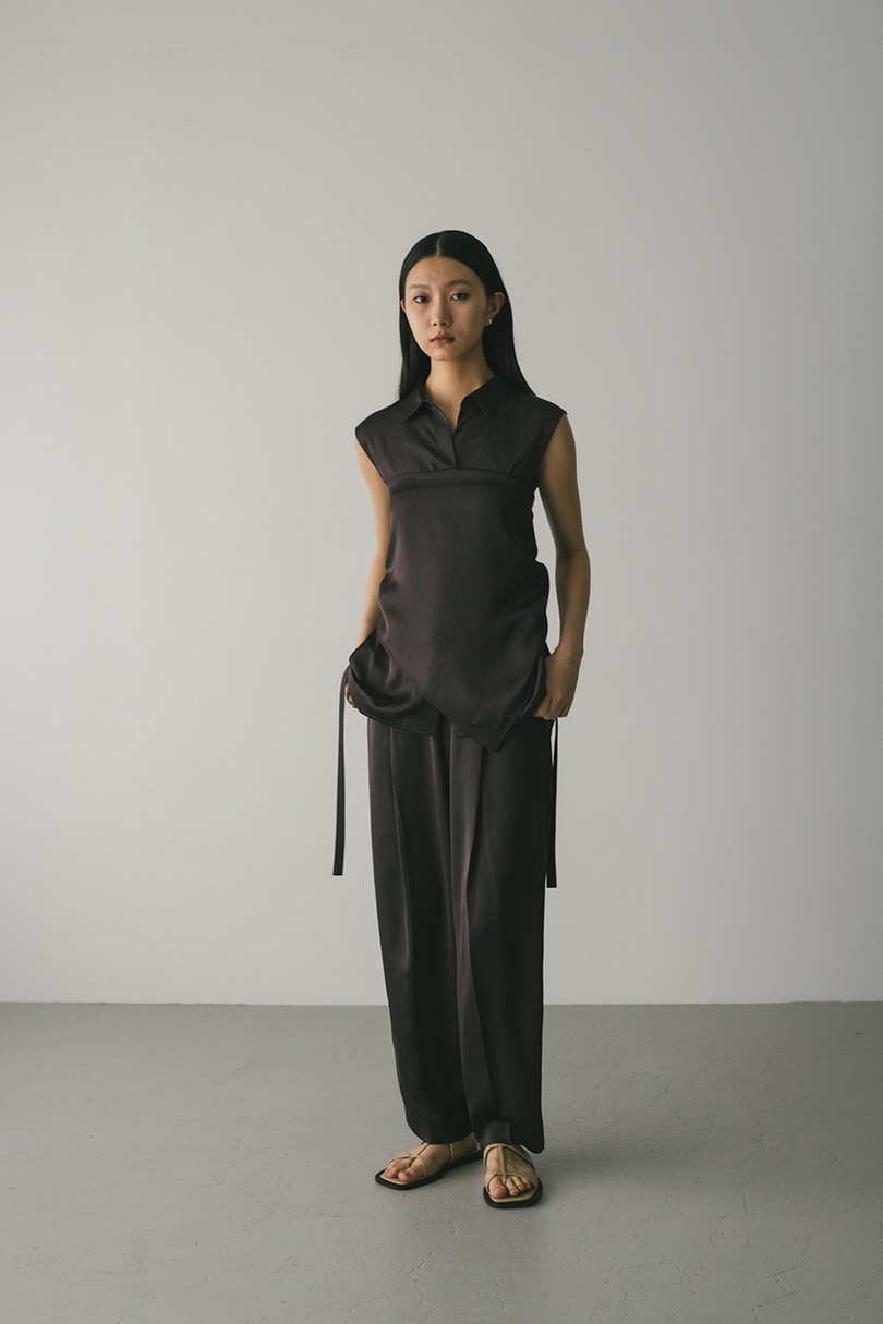 サテンスカーフ 詳細画像 BRN 2