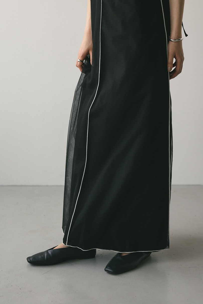 バイカラーチュールレイヤーワンピース 詳細画像 BLK 10