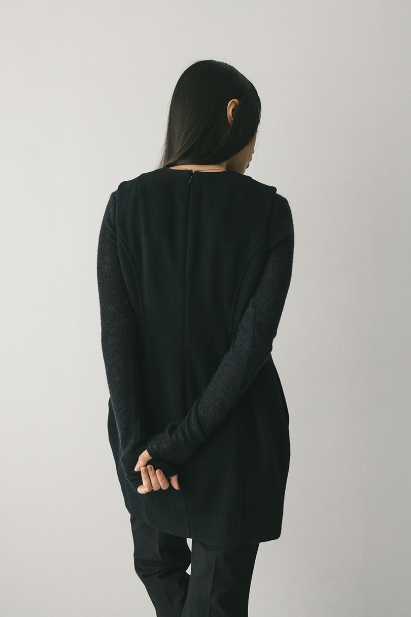 ウールミニワンピース 詳細画像 BLK 5