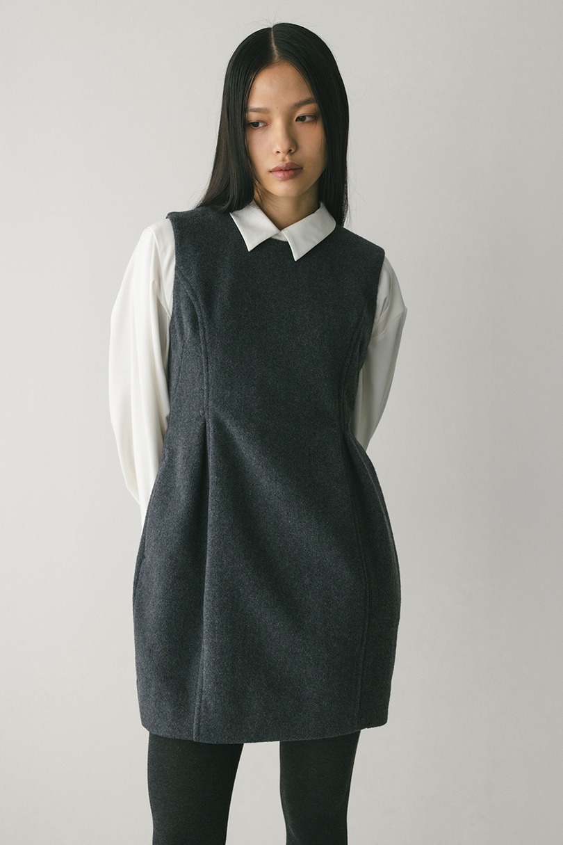 ウールミニワンピース 詳細画像 GRY 4