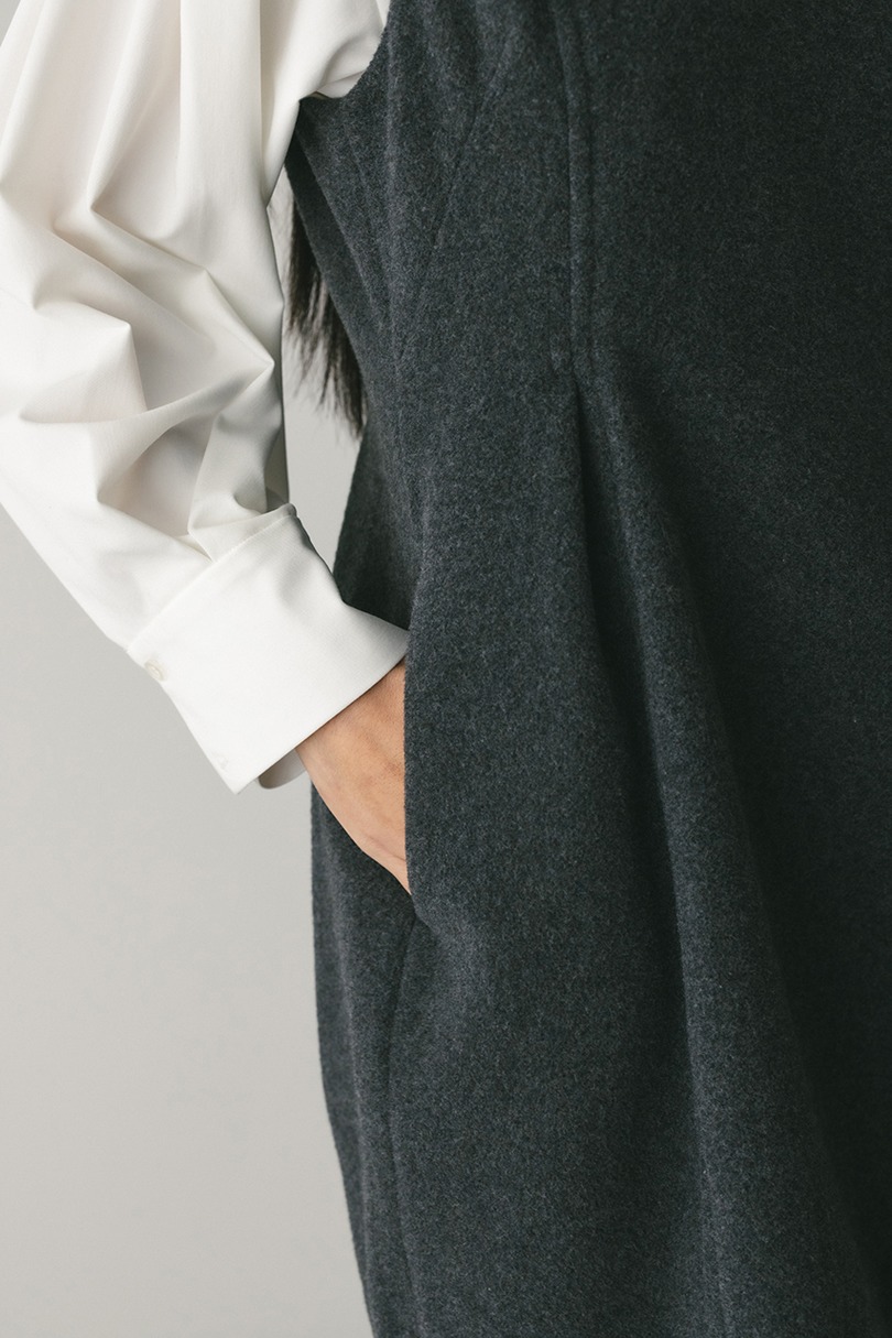 ウールミニワンピース 詳細画像 GRY 8