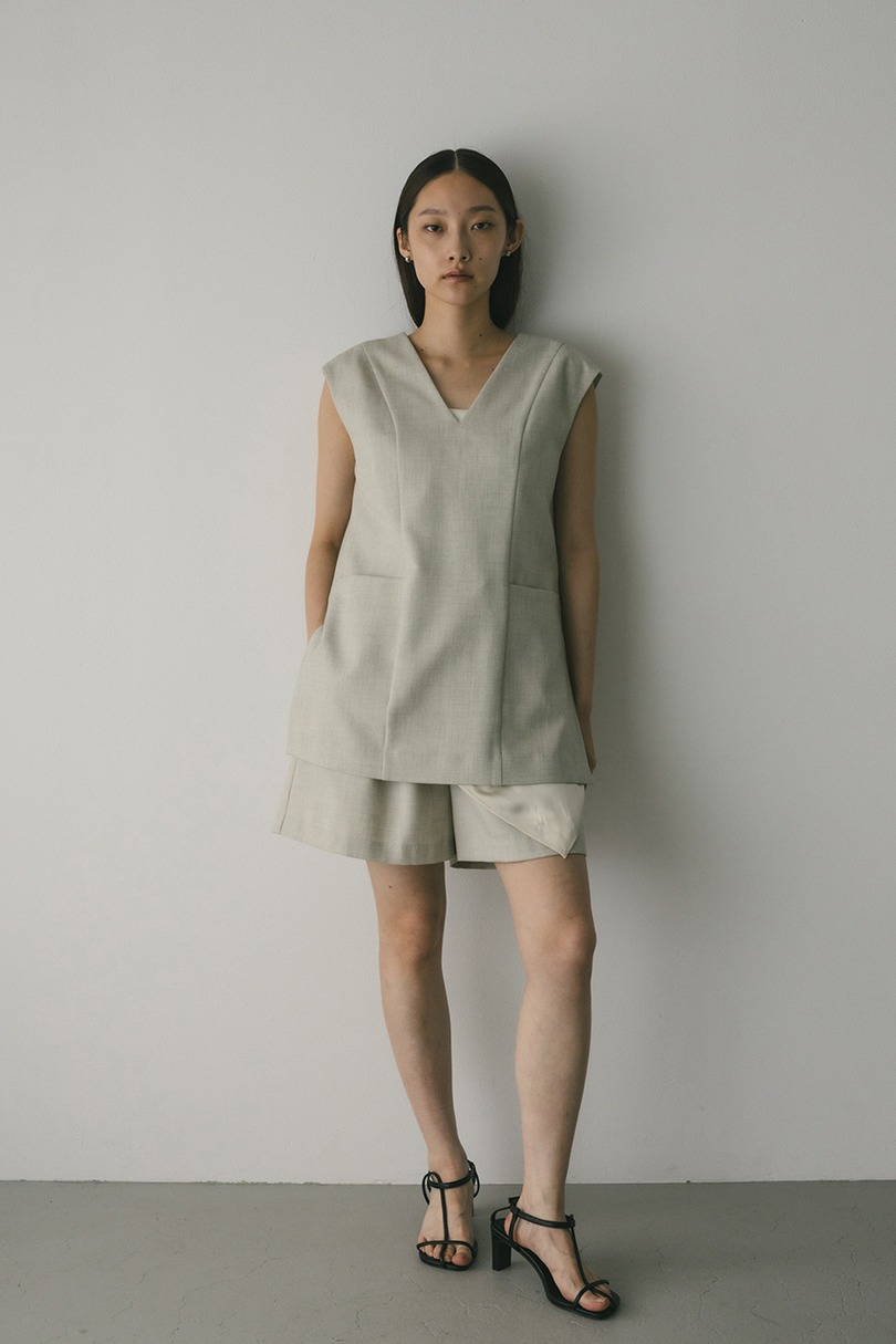 レイヤーベストショートオールインワン