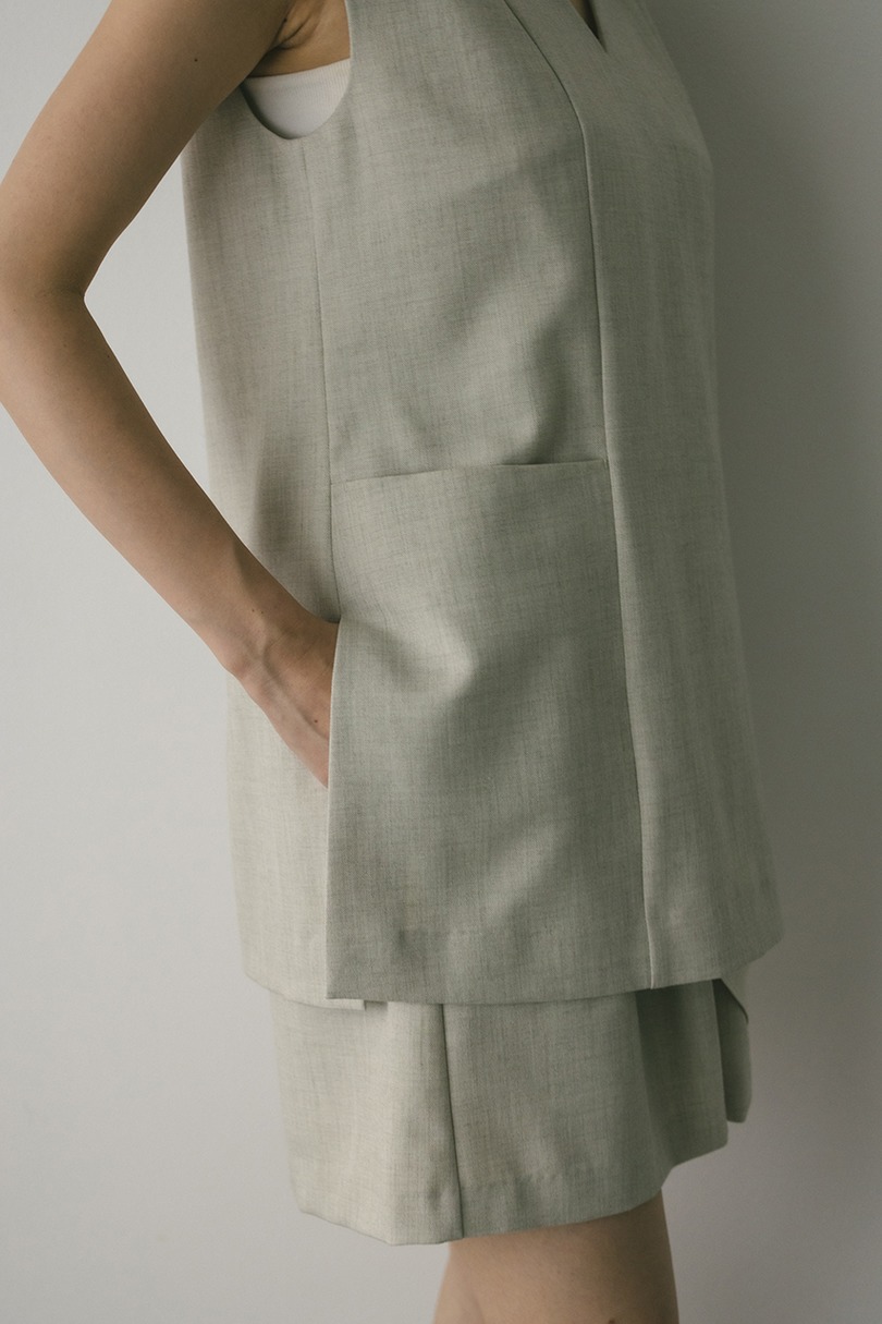 レイヤーベストショートオールインワン 詳細画像 IVOY 12