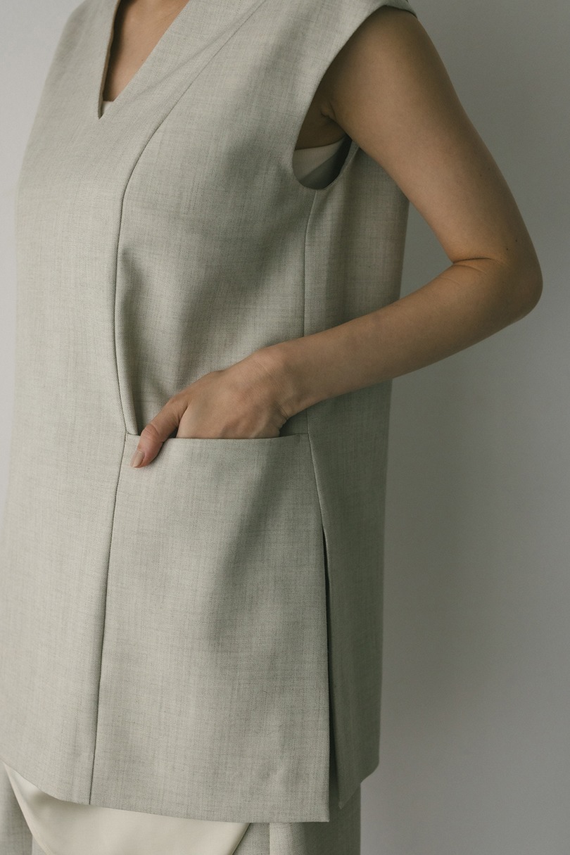 レイヤーベストショートオールインワン 詳細画像 IVOY 13