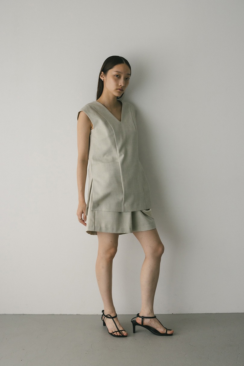 レイヤーベストショートオールインワン 詳細画像 IVOY 2