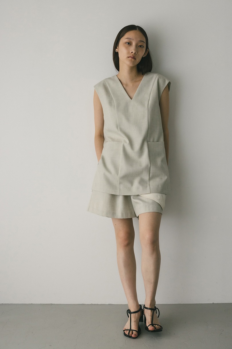 レイヤーベストショートオールインワン 詳細画像 IVOY 3