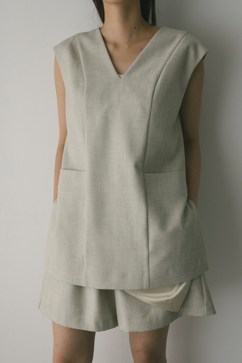 レイヤーベストショートオールインワン 詳細画像 IVOY 5